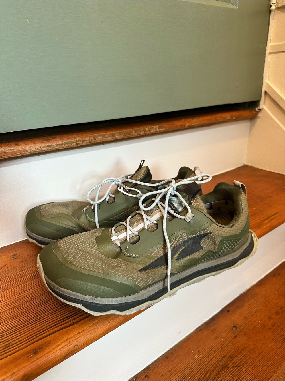 Altra Men's Lone Peak Olive Green Trail Sneakers - Lightweight Comfort 14